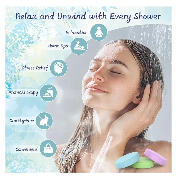 Aromatherapy Shower Steamers 8-Pack – Spa Gift Set | New in Box - Picture 3 of 8